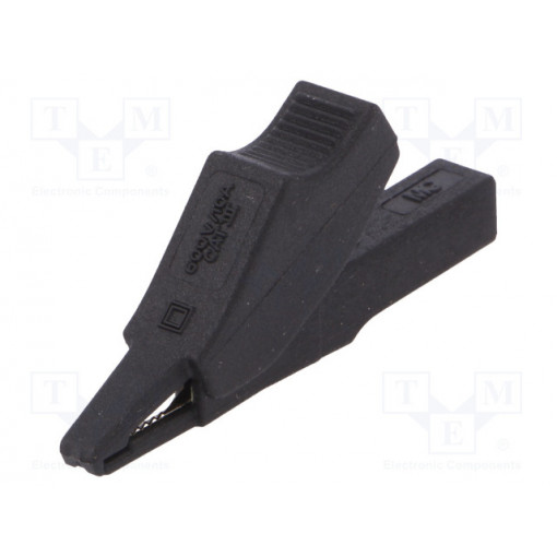 65.9188-21; Crocodile clip; 10A; black; Plating: nickel plated; L: 58.5mm; STÄUBLI 65.9188-21; Crocodile clip; 10A; black; Plating: nickel plated; L: 58.5mm; STÄUBLI