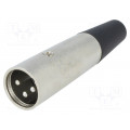 XLR-3W-2; Plug; XLR; male; PIN: 3; straight; for cable; NINIGI XLR-3W-2; Plug; XLR; male; PIN: 3; straight; for cable; NINIGI