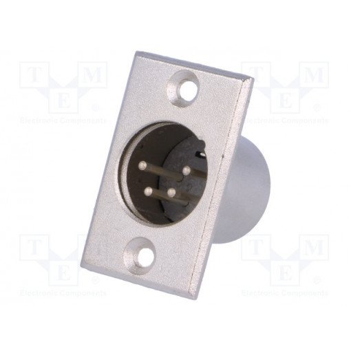XLR-4W-C; Socket; XLR; male; PIN: 4; soldering; Case: XLR standard; NINIGI XLR-4W-C; Socket; XLR; male; PIN: 4; soldering; Case: XLR standard; NINIGI