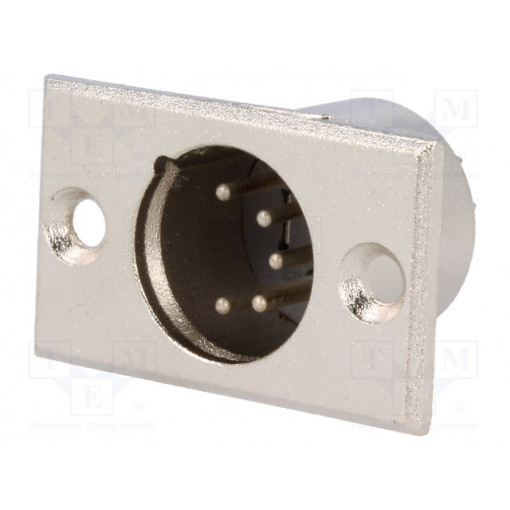 XLR-5W-C; Socket; XLR; male; PIN: 5; soldering; Case: XLR standard; NINIGI XLR-5W-C; Socket; XLR; male; PIN: 5; soldering; Case: XLR standard; NINIGI