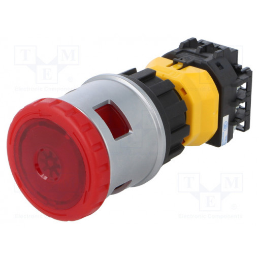 XN4E-LL402Q4MR; Switch: emergency stop; Stabl.pos: 2; NC x2; 30mm; red; IP65; Pos: 2; IDEC XN4E-LL402Q4MR; Switch: emergency stop; Stabl.pos: 2; NC x2; 30mm; red; IP65; Pos: 2; IDEC