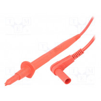 66.9007-10022; Test lead; 20A; angular banana plug 4mm-test probe tip 4mm; STÄUBLI