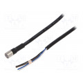 XS3F-M8PVC4S2M; Connection lead; M8; PIN: 4; straight; 2m; socket; 250VAC; -25÷70°C; OMRON