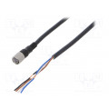 XS3F-E421-405-A; Connection lead; M8; PIN: 4; straight; 5m; plug; 1A; -25÷70°C; IP67; OMRON XS3F-E421-405-A; Connection lead; M8; PIN: 4; straight; 5m; plug; 1A; -25÷70°C; IP67; OMRON
