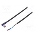 XS3F-LM8PVC3A2M; Connection lead; M8; PIN: 3; angled; 2m; plug; 0.5A; -10÷65°C; IP67; OMRON XS3F-LM8PVC3A2M; Connection lead; M8; PIN: 3; angled; 2m; plug; 0.5A; -10÷65°C; IP67; OMRON