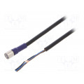 XS3F-LM8PVC3S5M; Connection lead; M8; PIN: 3; straight; 5m; plug; 0.5A; -10÷65°C; IP67; OMRON XS3F-LM8PVC3S5M; Connection lead; M8; PIN: 3; straight; 5m; plug; 0.5A; -10÷65°C; IP67; OMRON