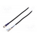 XS3F-LM8PVC4S5M; Connection lead; M8; PIN: 4; straight; 5m; plug; 0.5A; -10÷65°C; IP67; OMRON XS3F-LM8PVC4S5M; Connection lead; M8; PIN: 4; straight; 5m; plug; 0.5A; -10÷65°C; IP67; OMRON