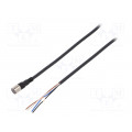 XS3F-M421-402-A; Connection lead; M8; PIN: 4; straight; 2m; plug; 1A; -25÷70°C; IP67; OMRON XS3F-M421-402-A; Connection lead; M8; PIN: 4; straight; 2m; plug; 1A; -25÷70°C; IP67; OMRON