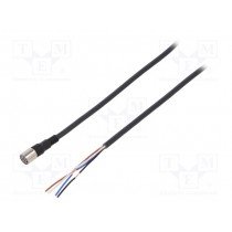 XS3F-M421-402-A; Connection lead; M8; PIN: 4; straight; 2m; plug; 1A; -25÷70°C; IP67; OMRON