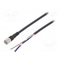 XS3F-M421-402-R; Connection lead; M8; PIN: 4; straight; 2m; plug; 1A; 0÷70°C; IP67; OMRON