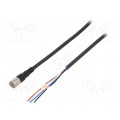 XS3F-M421-405-A; Connection lead; M8; PIN: 4; straight; 5m; plug; 1A; -25÷70°C; IP67; OMRON XS3F-M421-405-A; Connection lead; M8; PIN: 4; straight; 5m; plug; 1A; -25÷70°C; IP67; OMRON