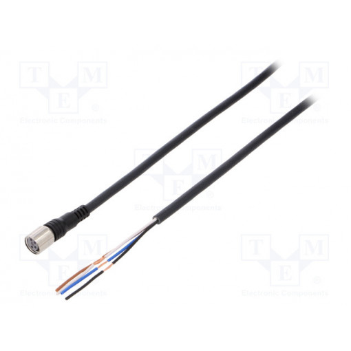 XS3F-M421-410-A; Connection lead; M8; PIN: 4; straight; 10m; plug; 1A; -25÷70°C; IP67; OMRON
