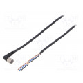 XS3F-M422-402-A; Connection lead; M8; PIN: 4; angled; 2m; plug; 1A; -25÷70°C; IP67; OMRON XS3F-M422-402-A; Connection lead; M8; PIN: 4; angled; 2m; plug; 1A; -25÷70°C; IP67; OMRON