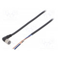 XS3F-M422-402-R; Connection lead; M8; PIN: 4; angled; 2m; plug; 1A; 0÷70°C; IP67; OMRON XS3F-M422-402-R; Connection lead; M8; PIN: 4; angled; 2m; plug; 1A; 0÷70°C; IP67; OMRON