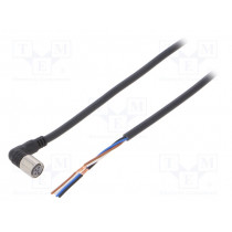 XS3F-M422-402-R; Connection lead; M8; PIN: 4; angled; 2m; plug; 1A; 0÷70°C; IP67; OMRON