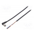 XS3F-M422-405-R; Connection lead; M8; PIN: 4; angled; 5m; plug; 1A; 0÷70°C; IP67; OMRON