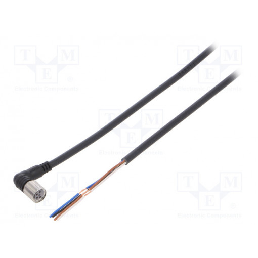 XS3F-M422-405-R; Connection lead; M8; PIN: 4; angled; 5m; plug; 1A; 0÷70°C; IP67; OMRON