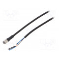 XS3F-M8PUR3S2M; Connection lead; M8; PIN: 3; straight; Len: 2m; plug; 1A; -10÷80°C; OMRON XS3F-M8PUR3S2M; Connection lead; M8; PIN: 3; straight; Len: 2m; plug; 1A; -10÷80°C; OMRON