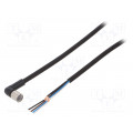 XS3F-M8PUR4A10M; Connection lead; M8; PIN: 4; angled; Len: 10m; plug; 1A; -10÷80°C; OMRON