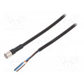 XS3F-M8PUR4S10M; Connection lead; M8; PIN: 4; straight; Len: 10m; plug; 1A; -10÷80°C; OMRON
