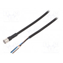 XS3F-M8PUR4S10M; Connection lead; M8; PIN: 4; straight; Len: 10m; plug; 1A; -10÷80°C; OMRON