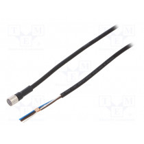 XS3F-M8PUR4S5M; Connection lead; M8; PIN: 4; straight; Len: 5m; plug; 1A; -10÷80°C; OMRON
