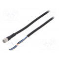 XS3F-M8PVC3S2M; Connection lead; M8; PIN: 3; straight; Len: 2m; plug; 1A; -10÷80°C; OMRON