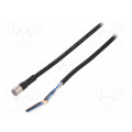 XS3F-M8PVC4S5M; Connection lead; M8; PIN: 4; straight; Len: 5m; plug; 1A; -10÷80°C; OMRON