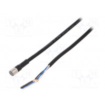 XS3F-M8PVC4S5M; Connection lead; M8; PIN: 4; straight; Len: 5m; plug; 1A; -10÷80°C; OMRON