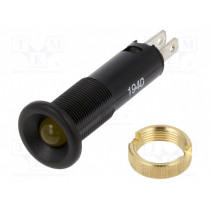 XVLA135; Indicator: LED; flat; 24VDC; Cutout: Ø8mm; IP40; plastic; Body: black; SCHNEIDER ELECTRIC