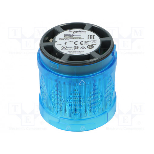 XVUC46; Signaller: lighting; LED; blue; Usup: 24VDC; Usup: 24VAC; IP65; Ø60mm; SCHNEIDER ELECTRIC