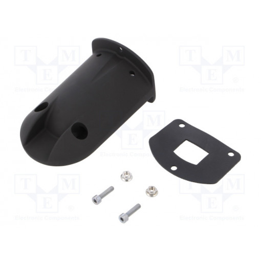 XVUZ12; Signallers accessories: wall mounting element; black; IP65; SCHNEIDER ELECTRIC