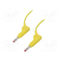 66.9407-10024; Connection cable; 32A; 4mm banana plug-4mm banana plug; Len: 1m; STÄUBLI