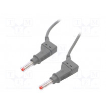 66.9407-10028; Connection cable; 32A; 4mm banana plug-4mm banana plug; Len: 1m; STÄUBLI