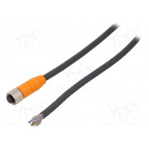 Y92E-M12PURSH8S25M-L; Connection lead; M12; PIN: 8; straight; 25m; plug; 4A; -25÷80°C; IP67; OMRON