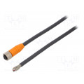 Y92E-M12PURSH8S2M-L; Connection lead; M12; PIN: 8; straight; 2m; plug; 4A; -25÷80°C; IP67; OMRON