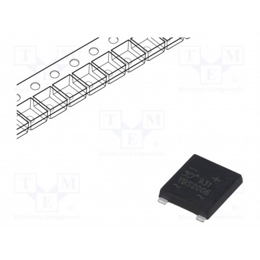 YBS2006; Single-phase bridge rectifier; Urmax: 600V; If: 2A; Ifsm: 75A; YBS; YANGJIE TECHNOLOGY