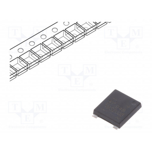 YBS2008; Single-phase bridge rectifier; Urmax: 800V; If: 2A; Ifsm: 75A; YBS; YANGJIE TECHNOLOGY