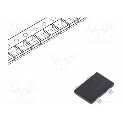 YBSM40005; Single-phase bridge rectifier; Urmax: 50V; If: 4A; Ifsm: 120A; YBS3; YANGJIE TECHNOLOGY