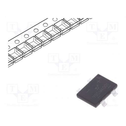YBSM4001; Single-phase bridge rectifier; Urmax: 100V; If: 4A; Ifsm: 120A; YANGJIE TECHNOLOGY