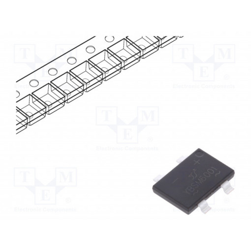 YBSM6001; Single-phase bridge rectifier; Urmax: 100V; If: 6A; Ifsm: 150A; YANGJIE TECHNOLOGY