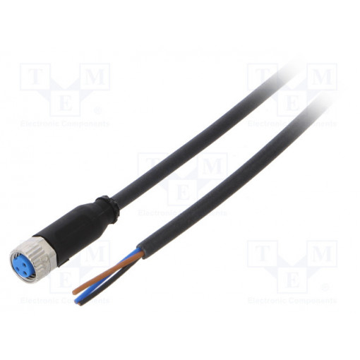 YF8U13-050UA1XLEAX; Connection lead; M8; PIN: 3; straight; 5m; plug; 60VAC; 4A; -40÷80°C; SICK