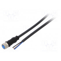 YF8U13-100UA1XLEAX; Connection lead; M8; PIN: 3; straight; 10m; plug; 60VAC; 4A; -40÷80°C; SICK