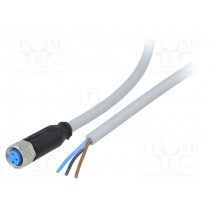 YF8U13-100VA1XLEAX; Connection lead; M8; PIN: 3; straight; 10m; plug; 60VAC; 4A; -30÷80°C; SICK