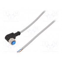 YG2A14-050VB3XLEAX; Connection lead; M12; PIN: 4; angled; 5m; plug; 250VAC; 4A; -30÷80°C; SICK