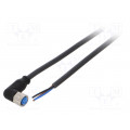 YG8U13-100UA1XLEAX; Connection lead; M8; PIN: 3; angled; 10m; plug; 60VAC; 4A; -40÷80°C; SICK