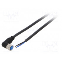 YG8U13-100UA1XLEAX; Connection lead; M8; PIN: 3; angled; 10m; plug; 60VAC; 4A; -40÷80°C; SICK