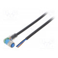 YI8U13-050UA1XLEAX; Connection lead; M8; PIN: 3; angled; 5m; plug; 4A; LED indication; SICK