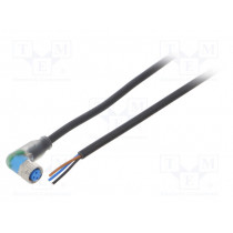 YI8U13-100UA1XLEAX; Connection lead; M8; PIN: 3; angled; 10m; plug; 4A; LED indication; SICK