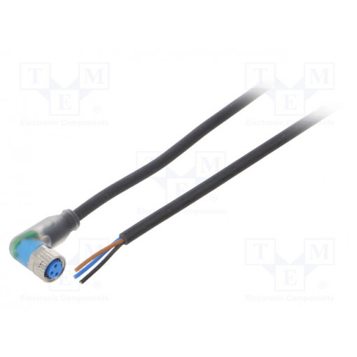 YI8U13-100UA1XLEAX; Connection lead; M8; PIN: 3; angled; 10m; plug; 4A; LED indication; SICK